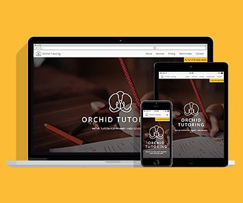 orchid tutoring website thumbnail